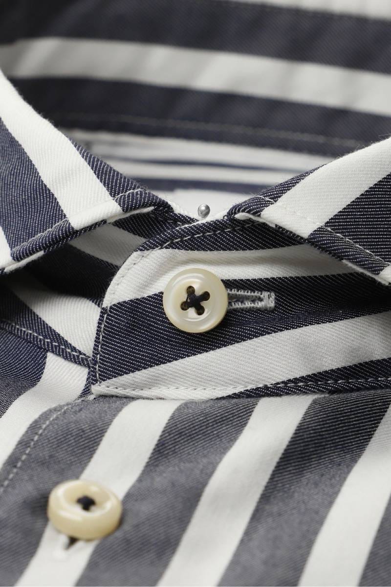 ETERNA 1863 Slim Fit Hemd dunkelblau, Gestreift