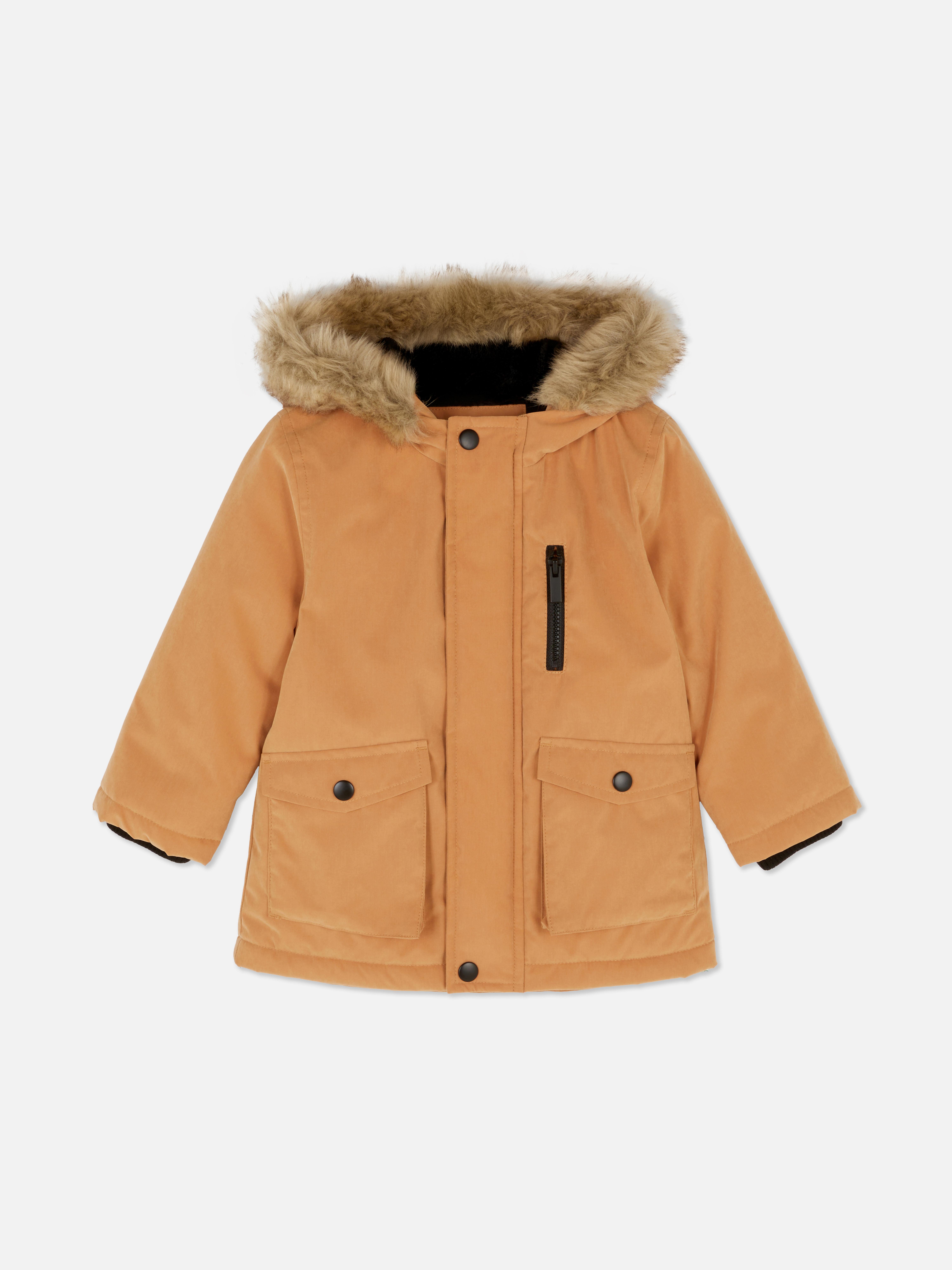 0-36mths | Faux Fur Trim Parka