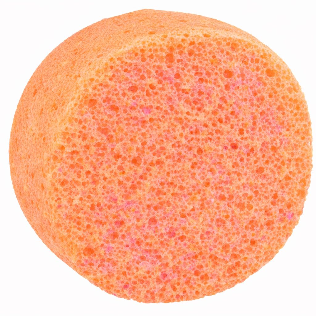 Bomb Cosmetics Body Buffer Soap Shower Sponge Jam & The Giant Peach
