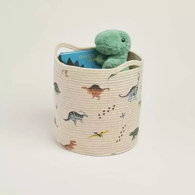 Great Little Trading Company Rope Storage Basket - Dinosaur