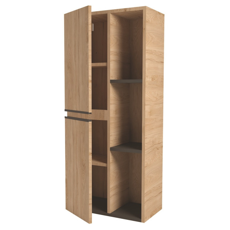 Colonne de salle de bain Ebène bois 52 cm ONDEE