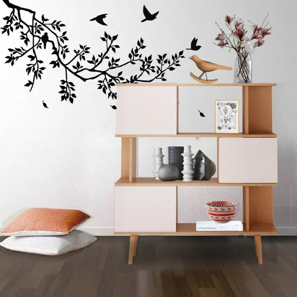 Alandra - Boekenkast met 3 deuren in eikenlook / cr&egrave;me wit