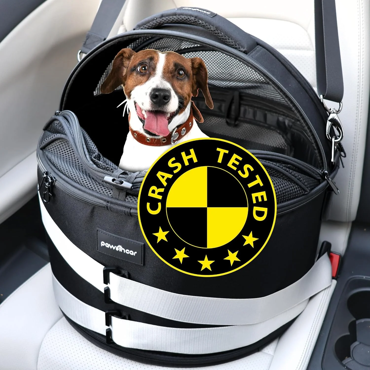Crash-Tested 5-Star Safety 3-in-1 Pet Car Seat for Small Pets Under 20lbs