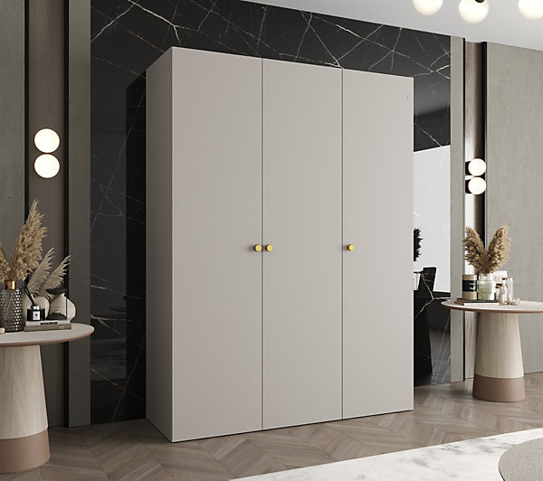 Armoire Parma 1 a portes battantes H. 202 x L.150 x P. 52, 3 portes