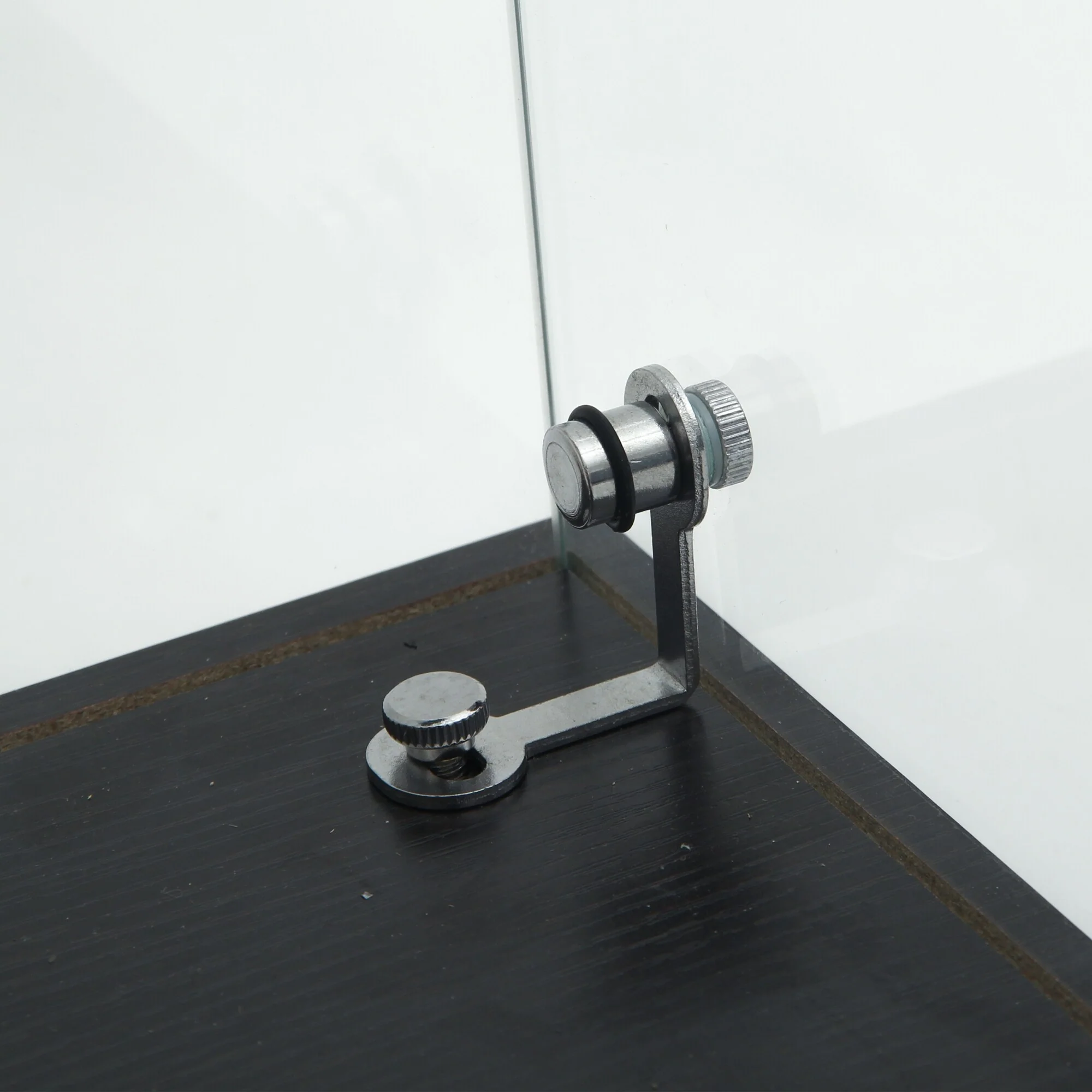 2 Doors Glass Display Cabinet with Lock, Curio Cabinet 5mm Tempered Glass Floor Standing Bookshelf