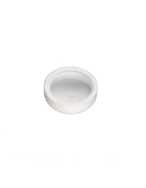 Cache vis Tête cylindrique bombée TCB Vis Diamètre ST4.8 Nylon RAL9010 blanc pur - 1 pièce