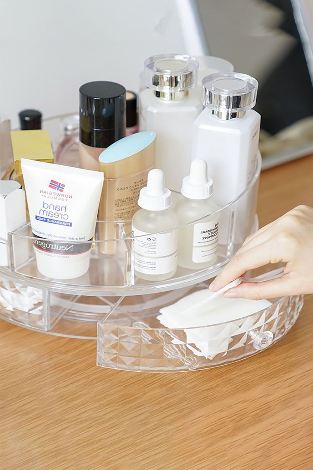 SHEONLY 360 Rotating Makeup Organizer Rotatable