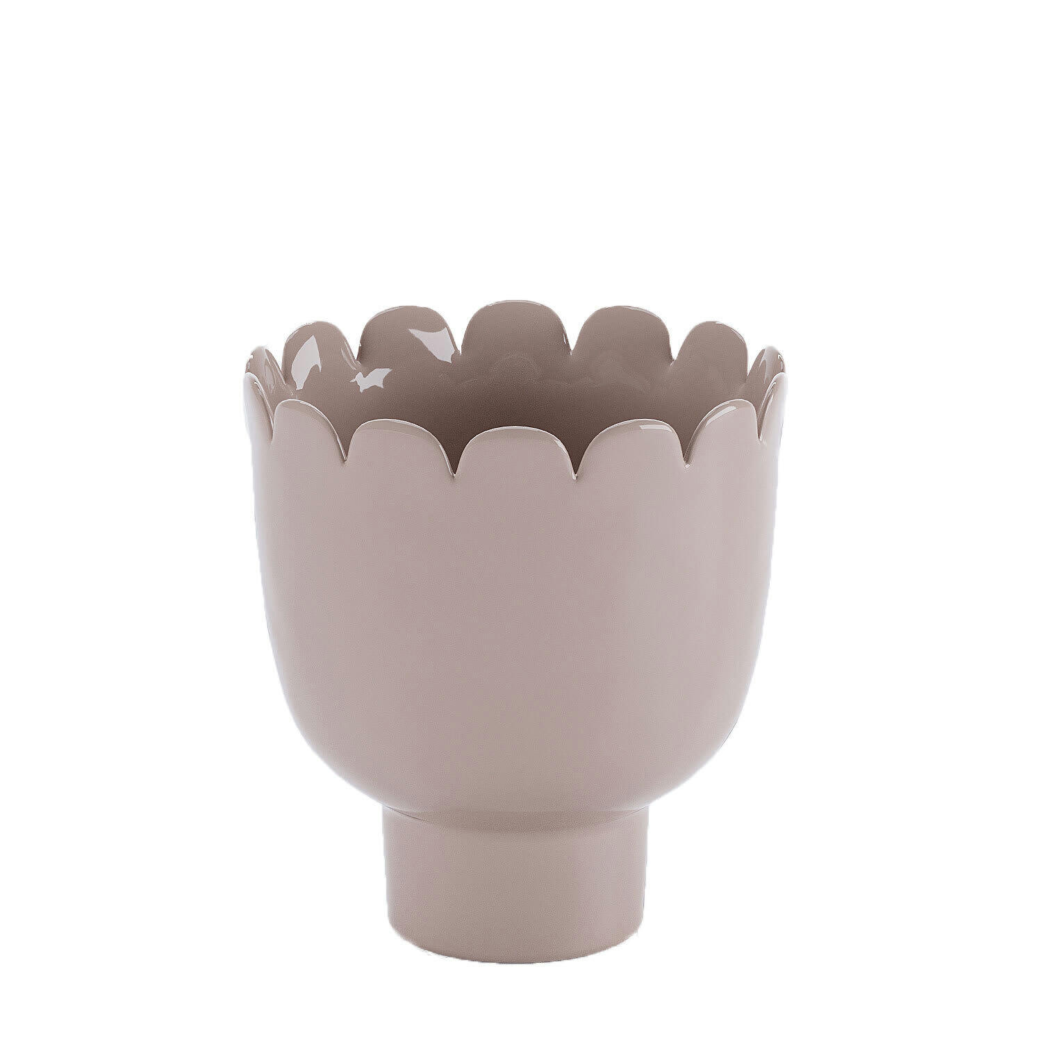 MARCEAU - Vase forme tulipe en céramique rose