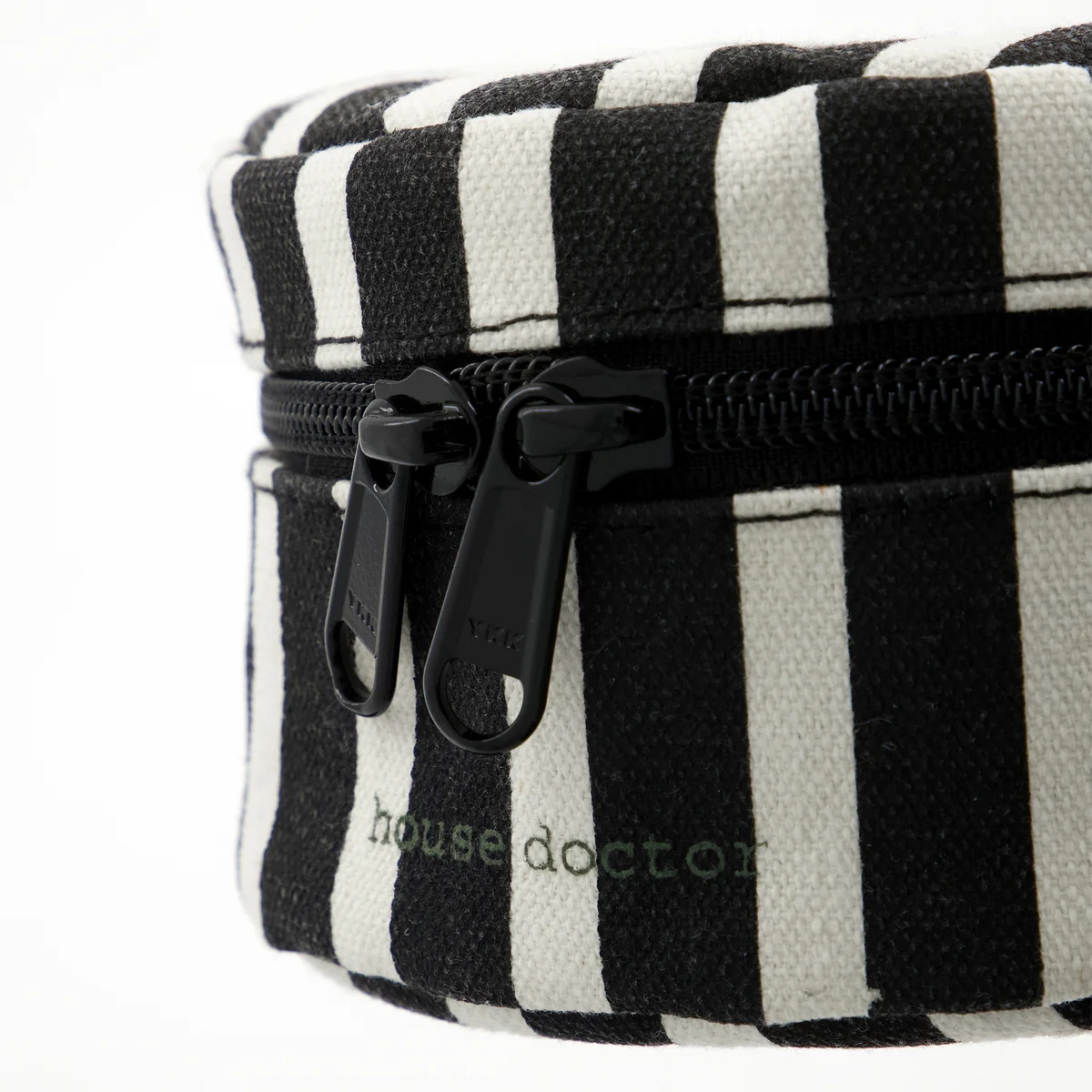 House Doctor - Topp Aufbewahrungsboxen, schwarz / off-white (2er-Set)
