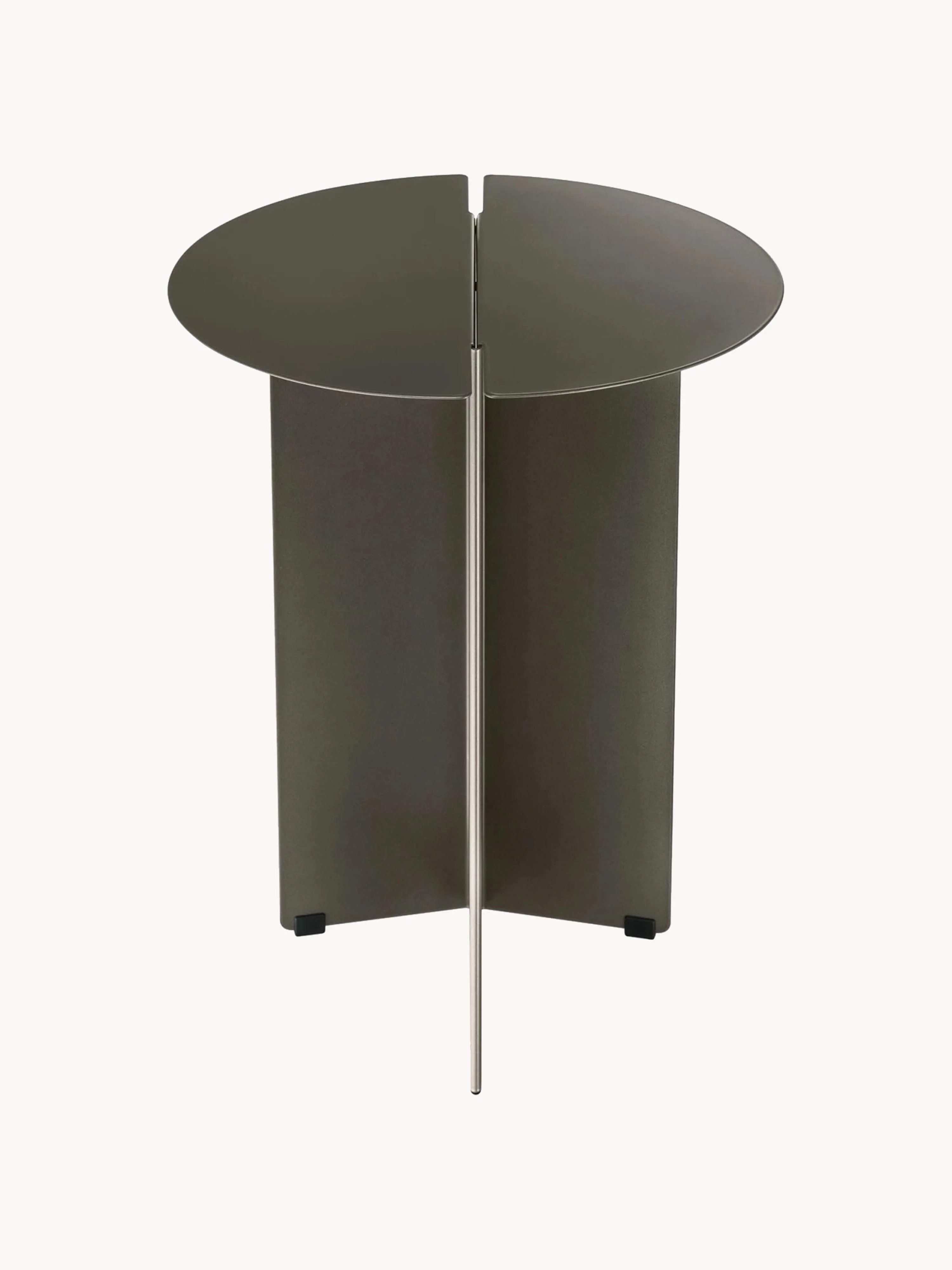 Runder Beistelltisch Oru mit Antik-Finish