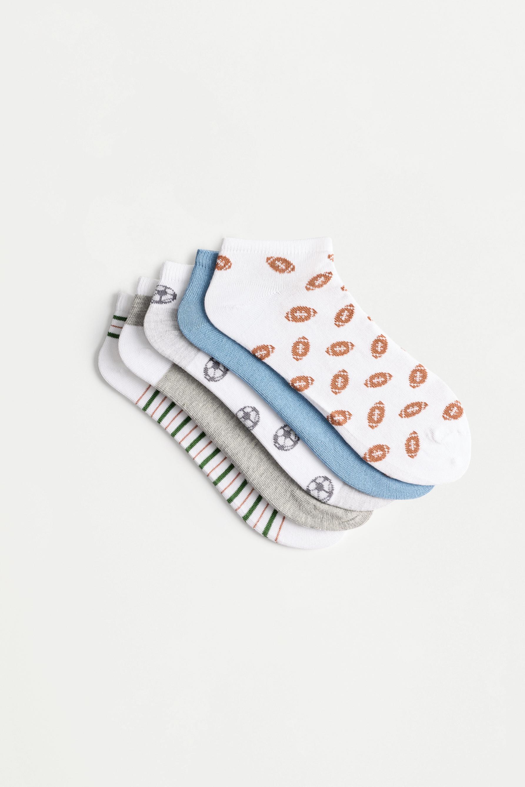 Calcetines tobilleros estampados (Pack 5)