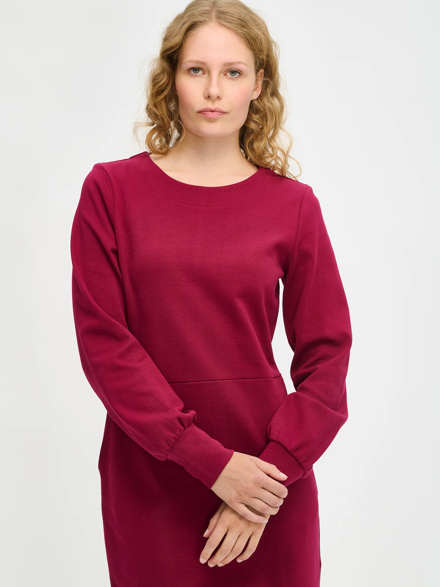PAULIINA mekko - viininpunainen