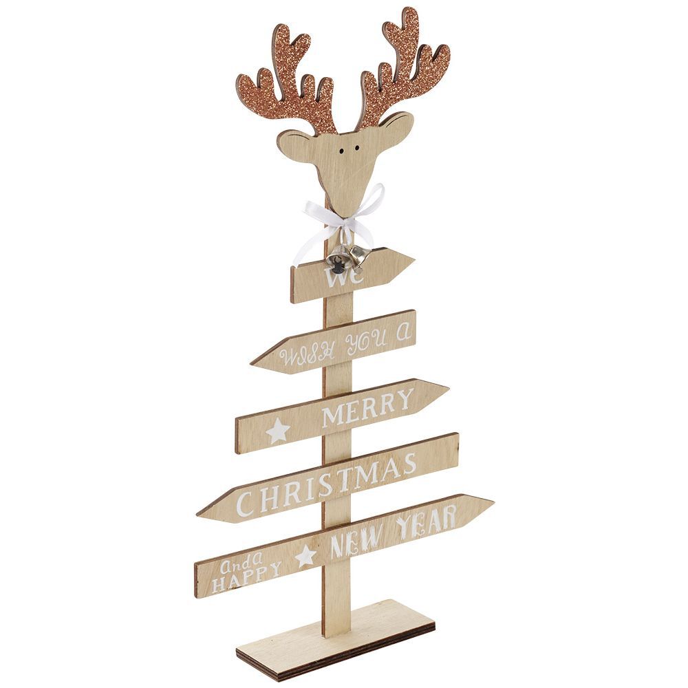 Sapin de No&euml;l en bois à poser