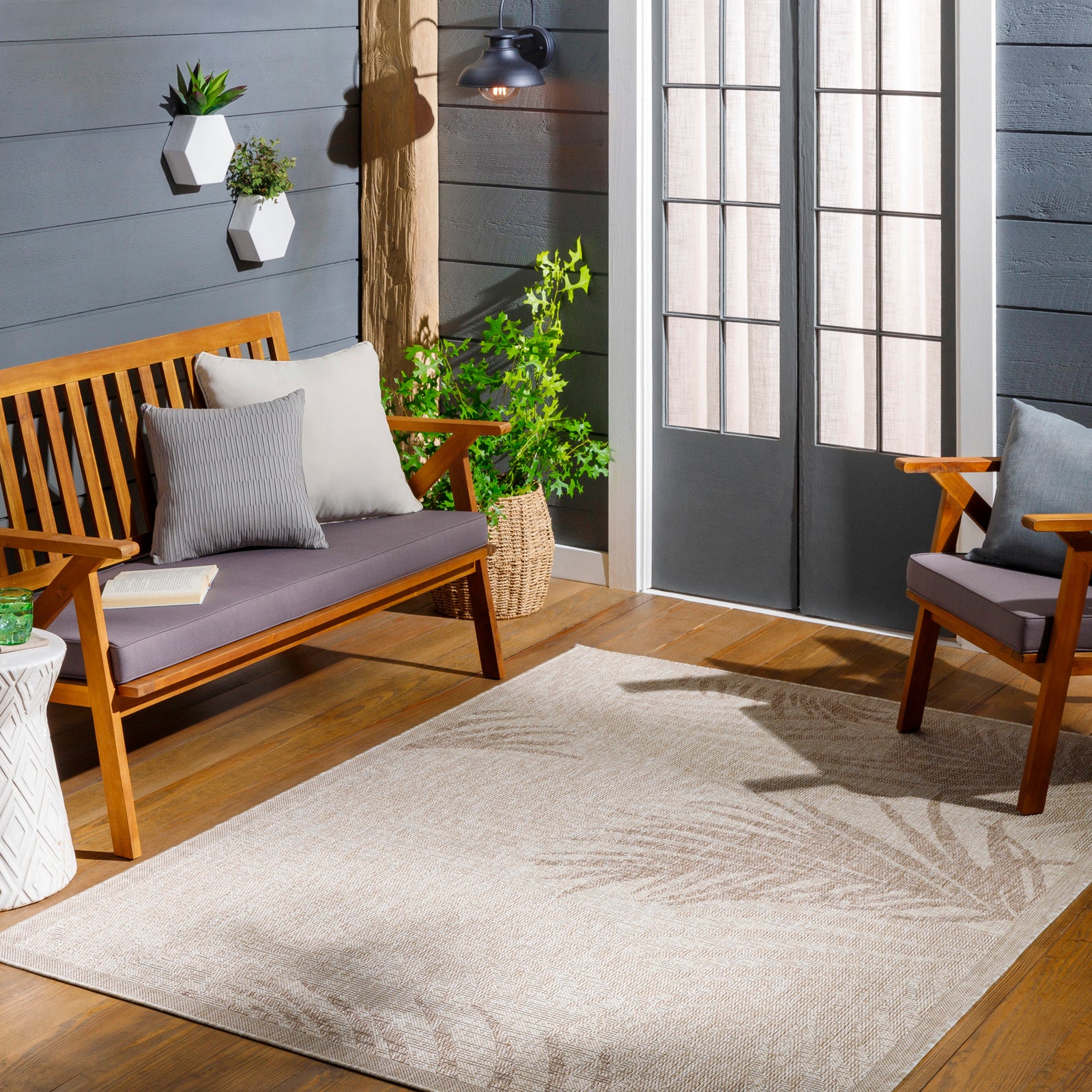 by fonQ Oasis Vloerkleed 160 x 213 cm - Lichtbeige