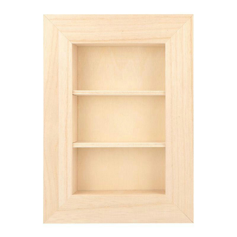 BOIS - Vitrine bois et plexiglas® 22cm