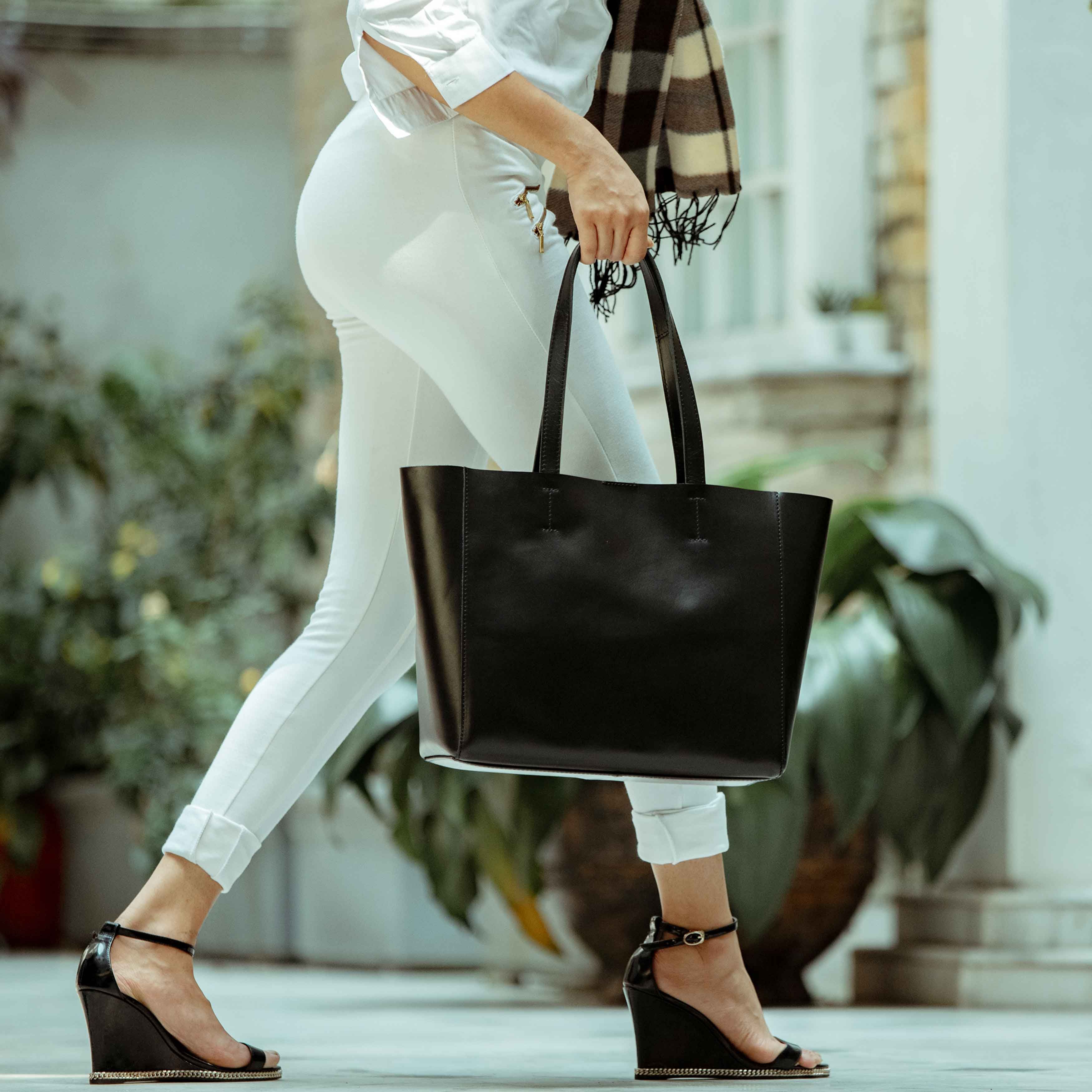 Assots London ABINGDON' Real Leather Designer Tote Bag