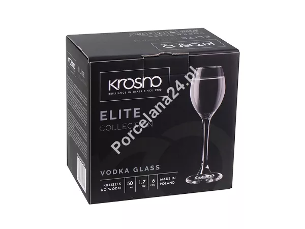 Kpl. kieliszków do wódki 50 ml (6 szt) Krosno - Elite (Sensei / Casual) 8235