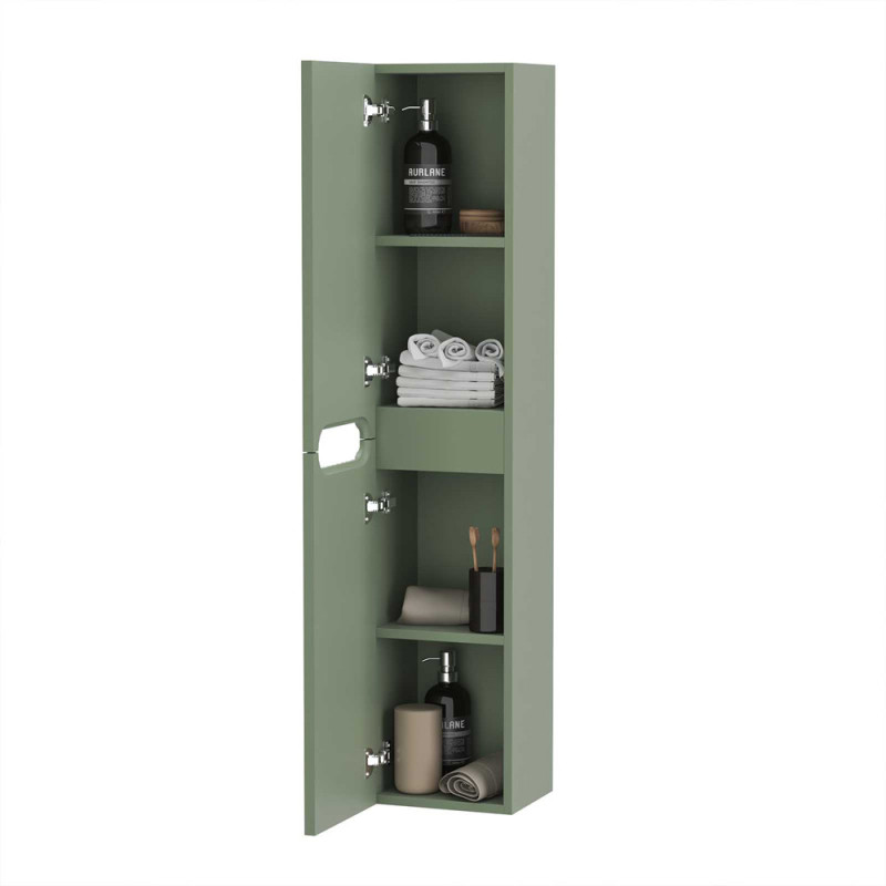 Colonne de salle de bain Emilien vert olive 25,5 cm AURLANE