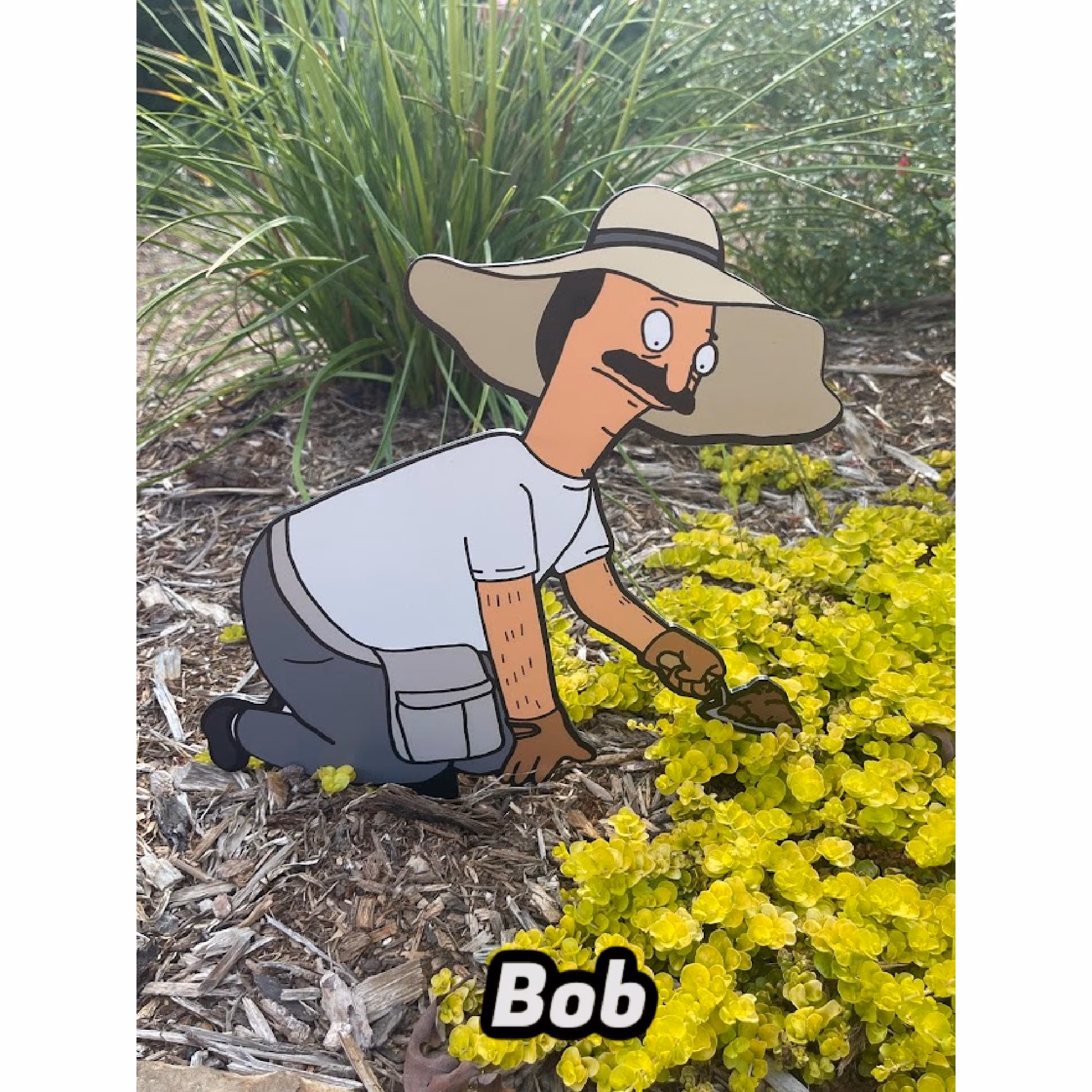 Bob's Burgers Birthday Gift Garden Decor Metal ACM Yard Stake Outdoor Landscaping Cartoon Character Lawn Ornament Weatherproof Patio Louise