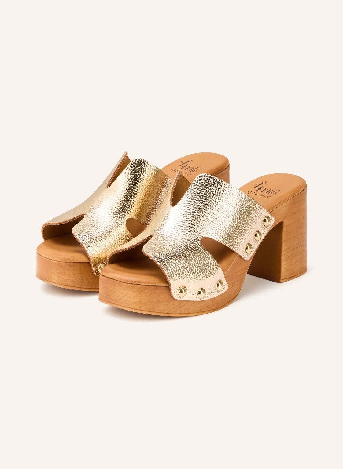 È MIA Plateau-Mules mit Nieten