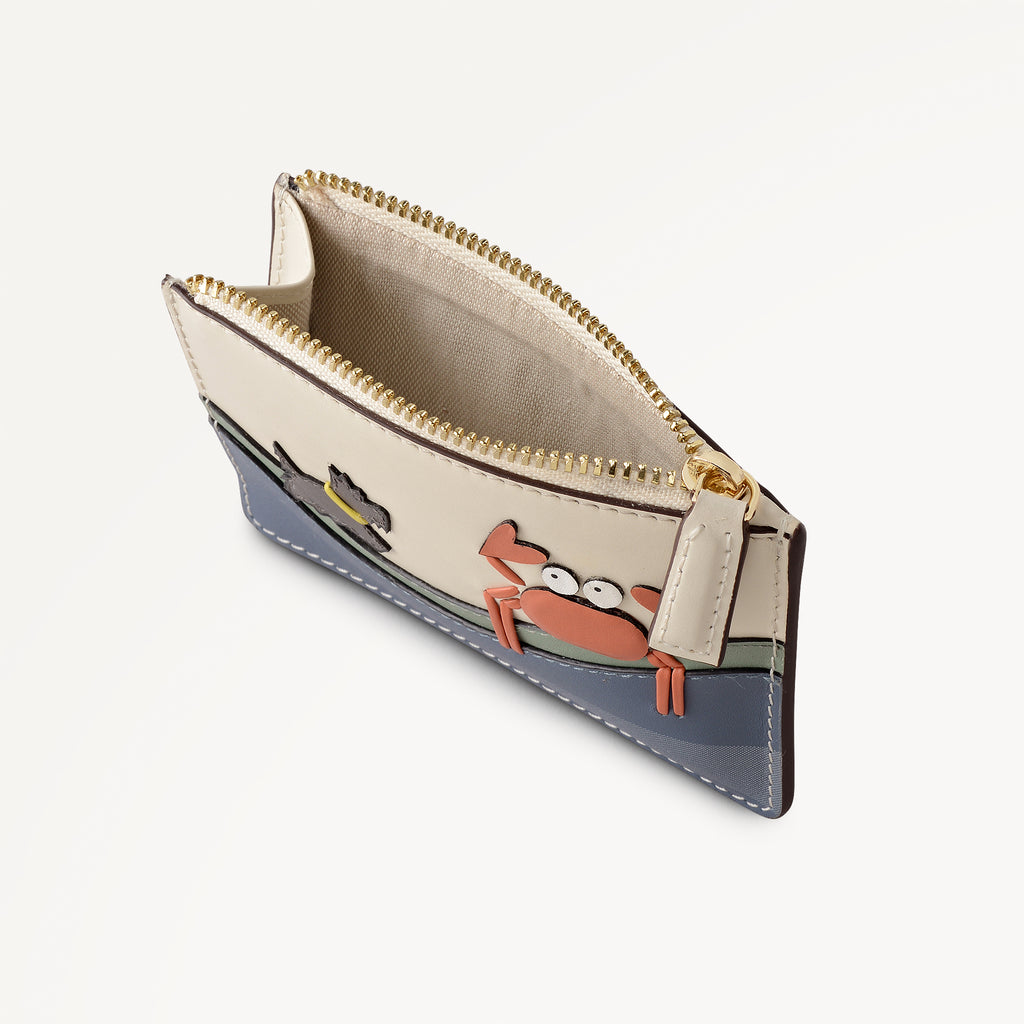 Clawde Crab - Small Zip Card & Coin Holder