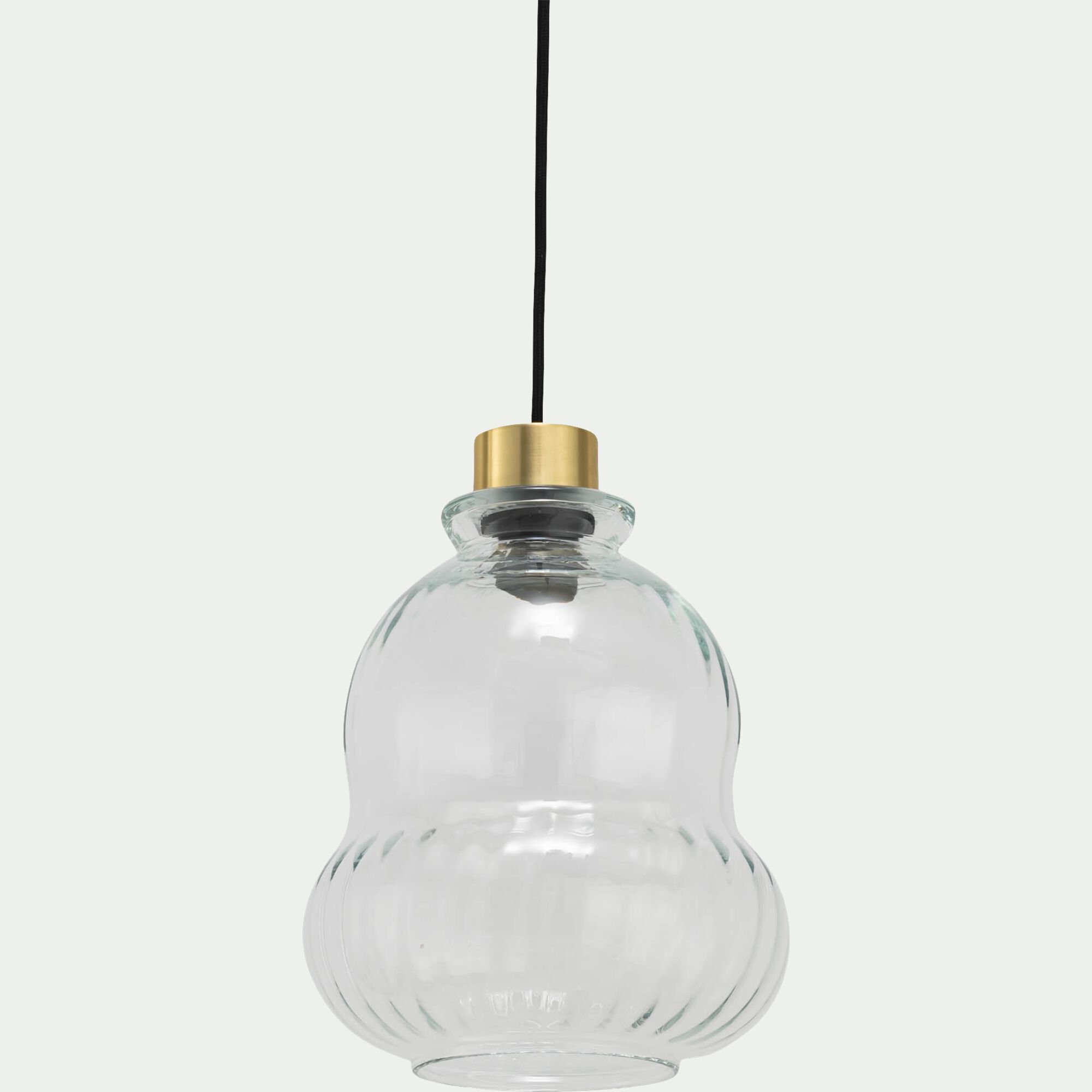 RAVELLO - Suspension électrifiée en verre D24,5cm - transparent
