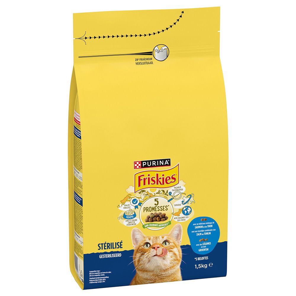 PURINA Friskies Sterilised Cat with Salmon and Vegetables