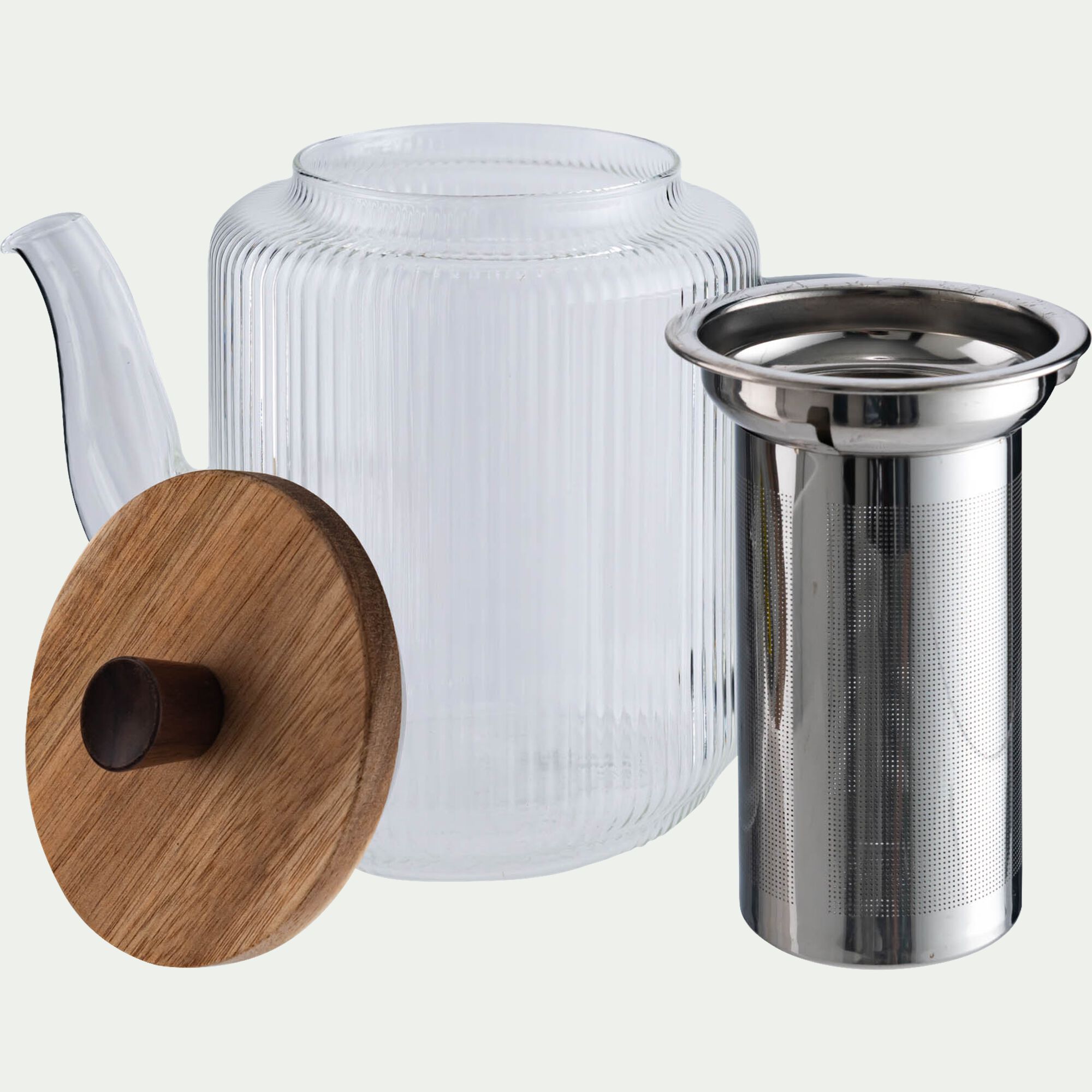 OGO - Théière avec infuseur en verre 1,5L - transparent