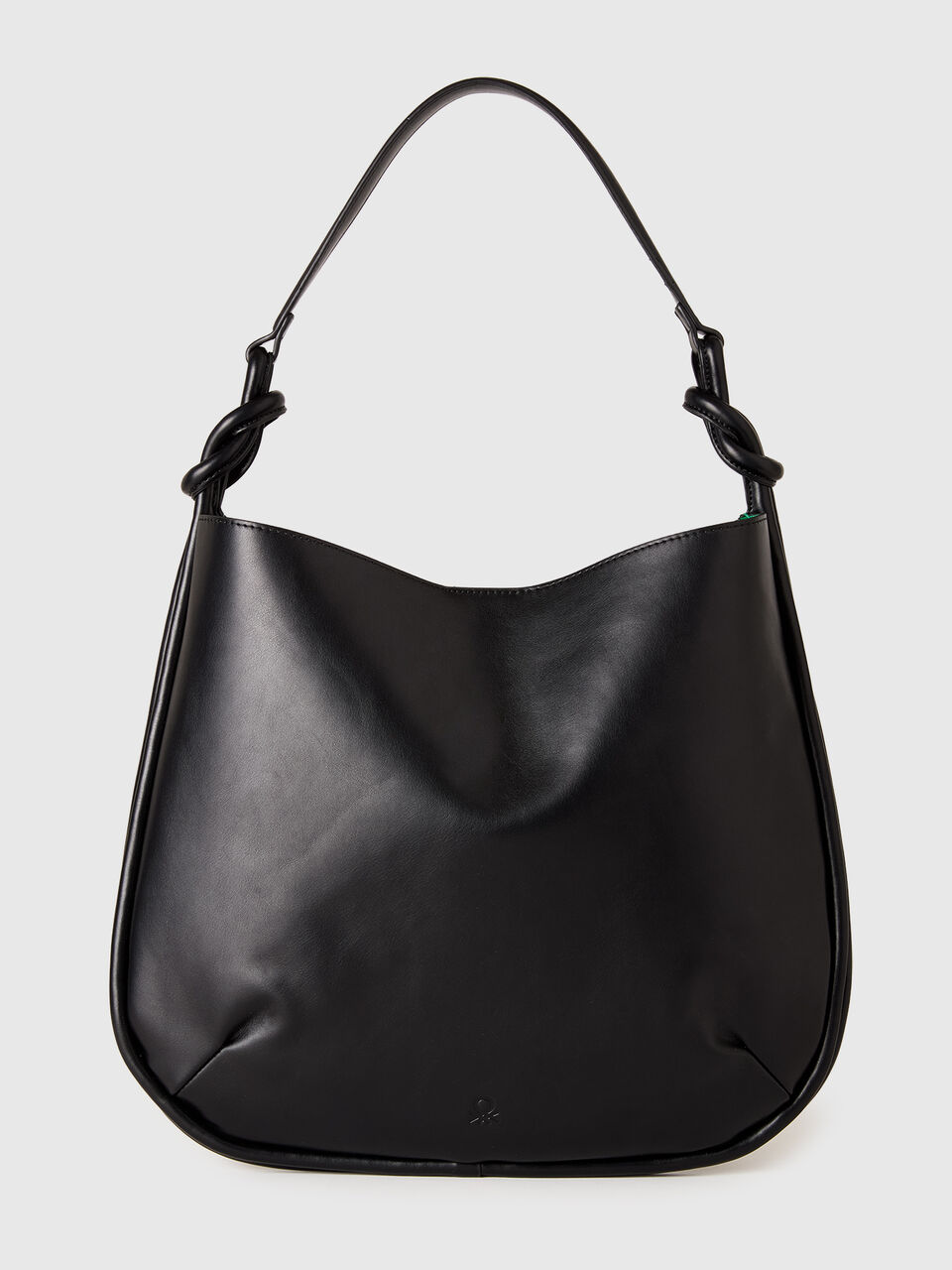 Maxi black hobo bag