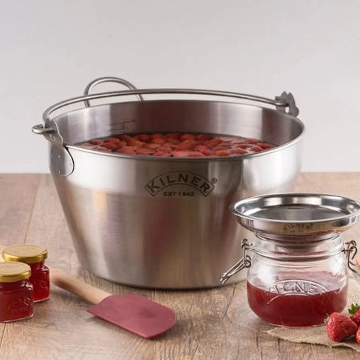 Kilner Preserving Set | Jar Tongs Funnel Jam Pan 6 x Preserve Jars 500ml