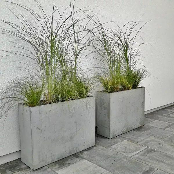 Donica Betonowa Zewnętrzna Zadora MURO L 90x30x70 szary naturalny