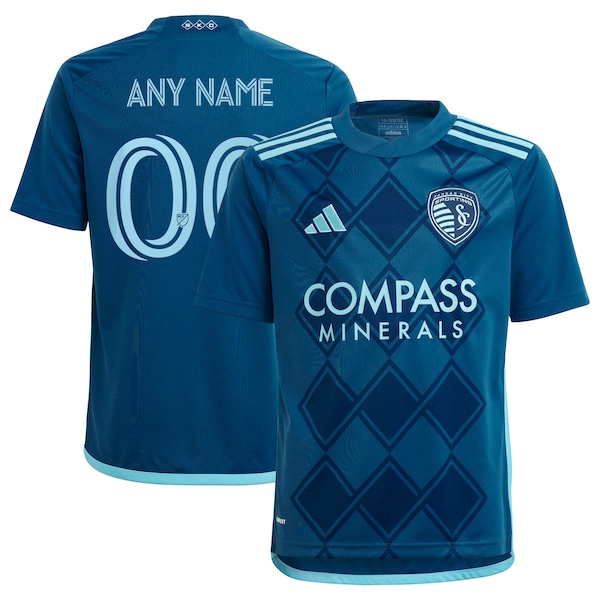 Sporting Kansas City adidas Youth 2024 Diamonds Our Forever Replica Custom Jersey – Navy