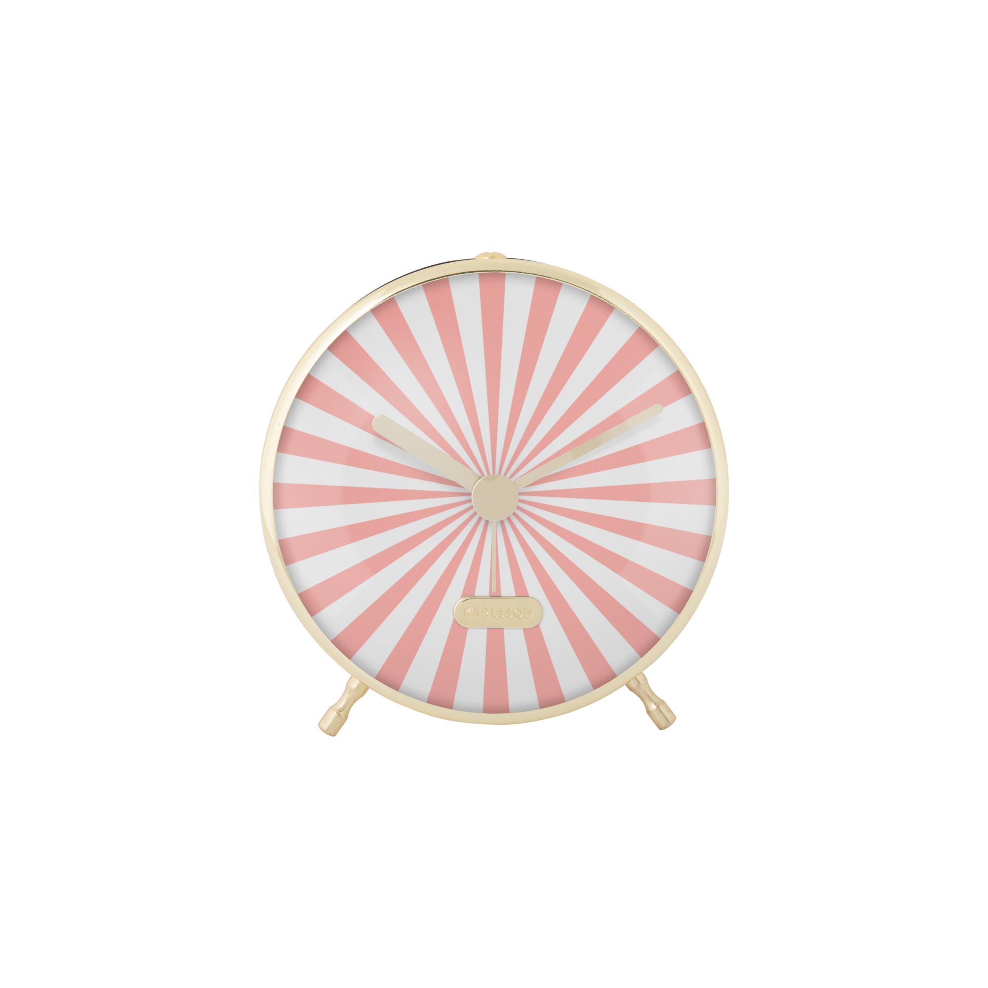 Karlsson wekker Candy Swirl - roze - Ø12.5cm