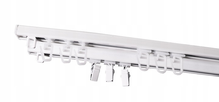 Karnisz szyna sufitowa aluminiowa dwutorowa 120cm