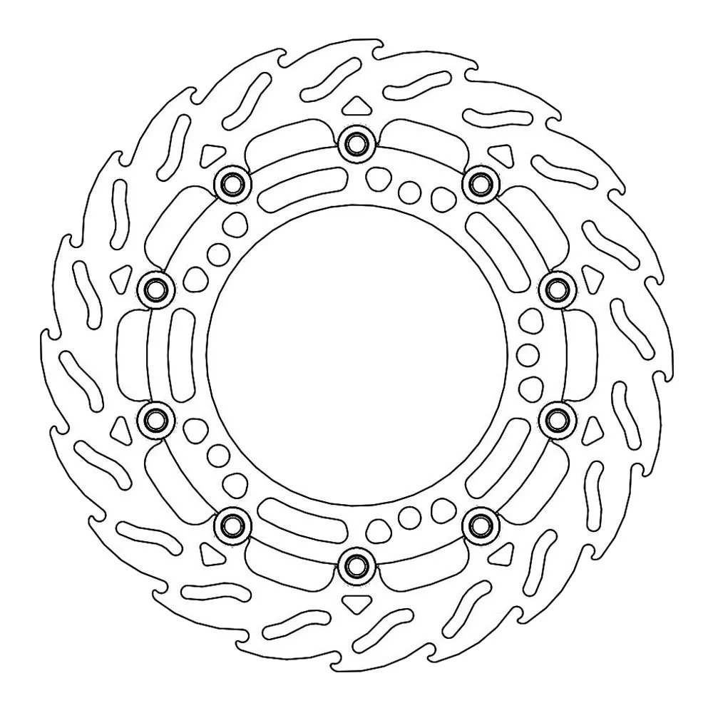 Moto-master Flame Kawasaki Kle 300 Abs 20/Ninja 650 Abs 17-26/Z 650 Abs 18-26 112279 Floating Front Brake Disc