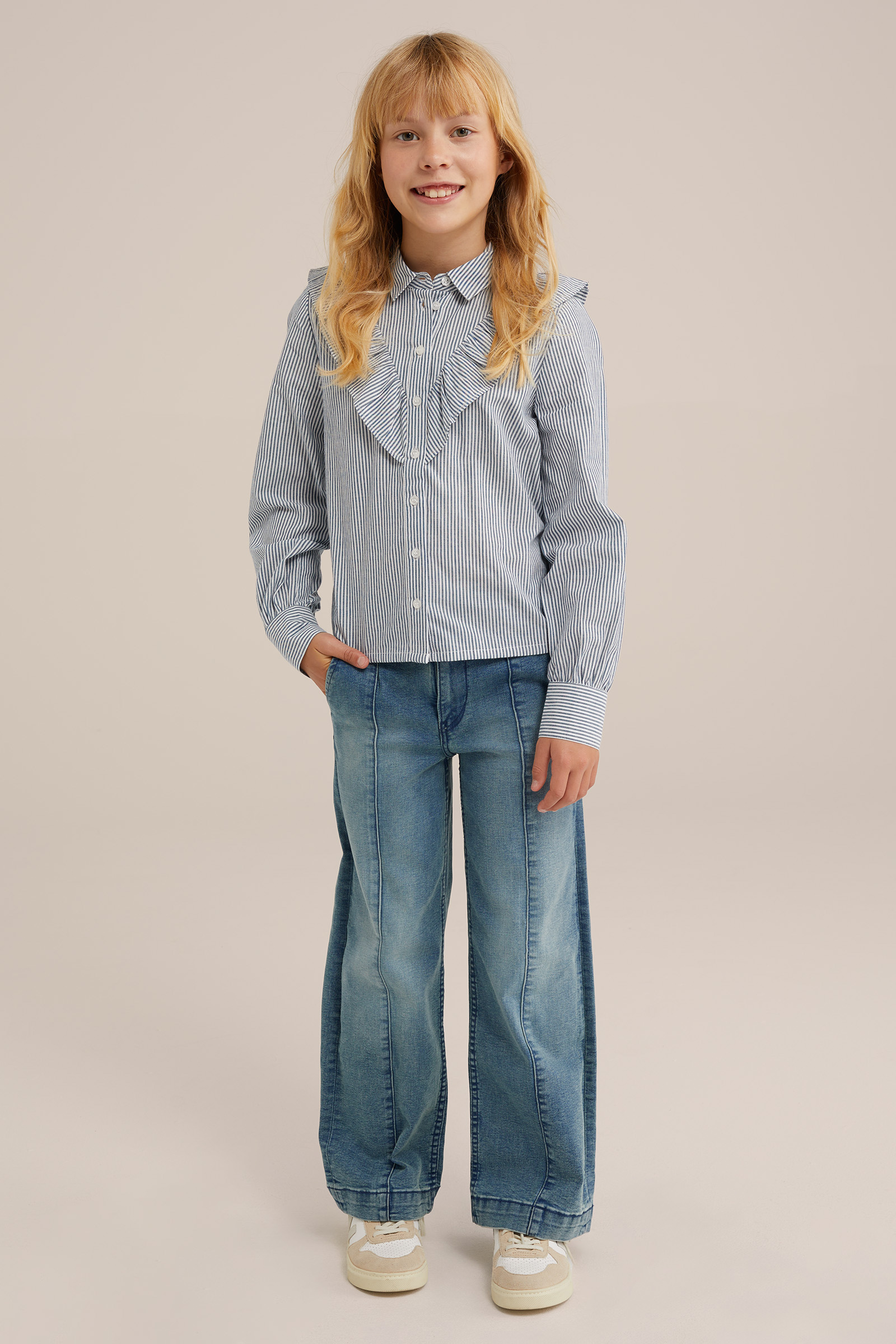 Meisjes blouse met dessin