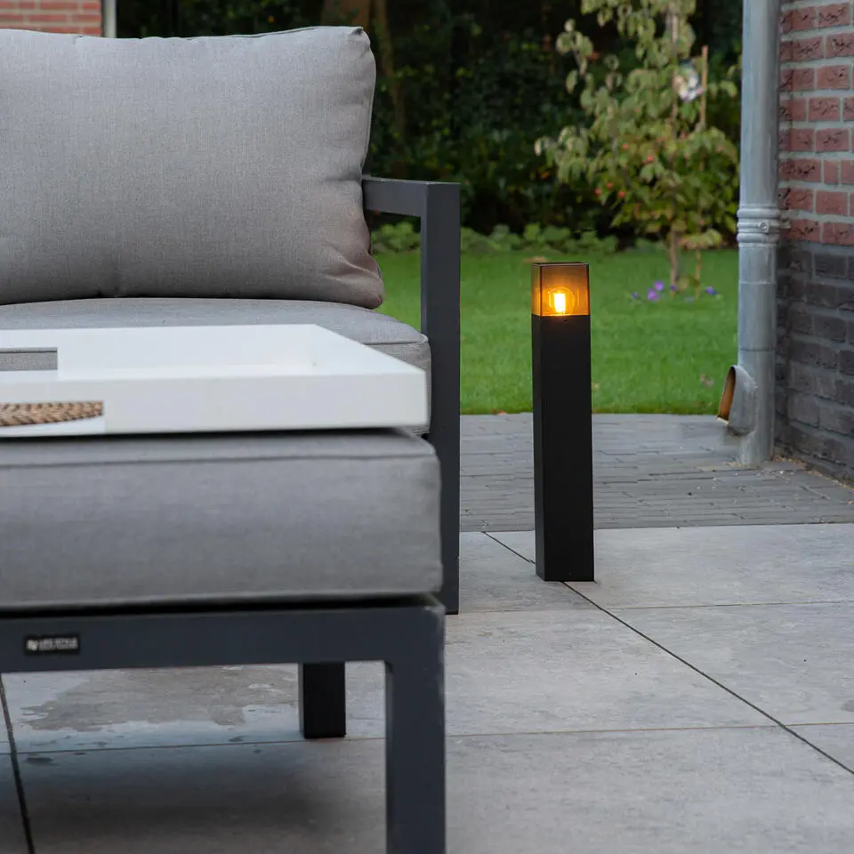 Qazqa sokkellamp denmark zwart e27