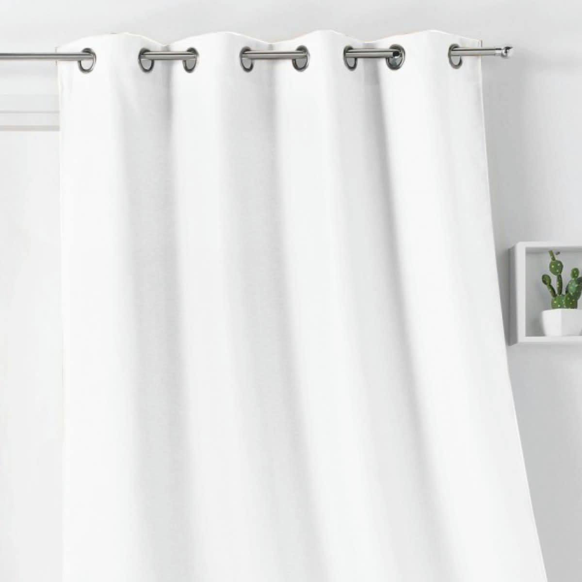 - Rideau antibactérien et antiviral polyester blanc 140x260 cm