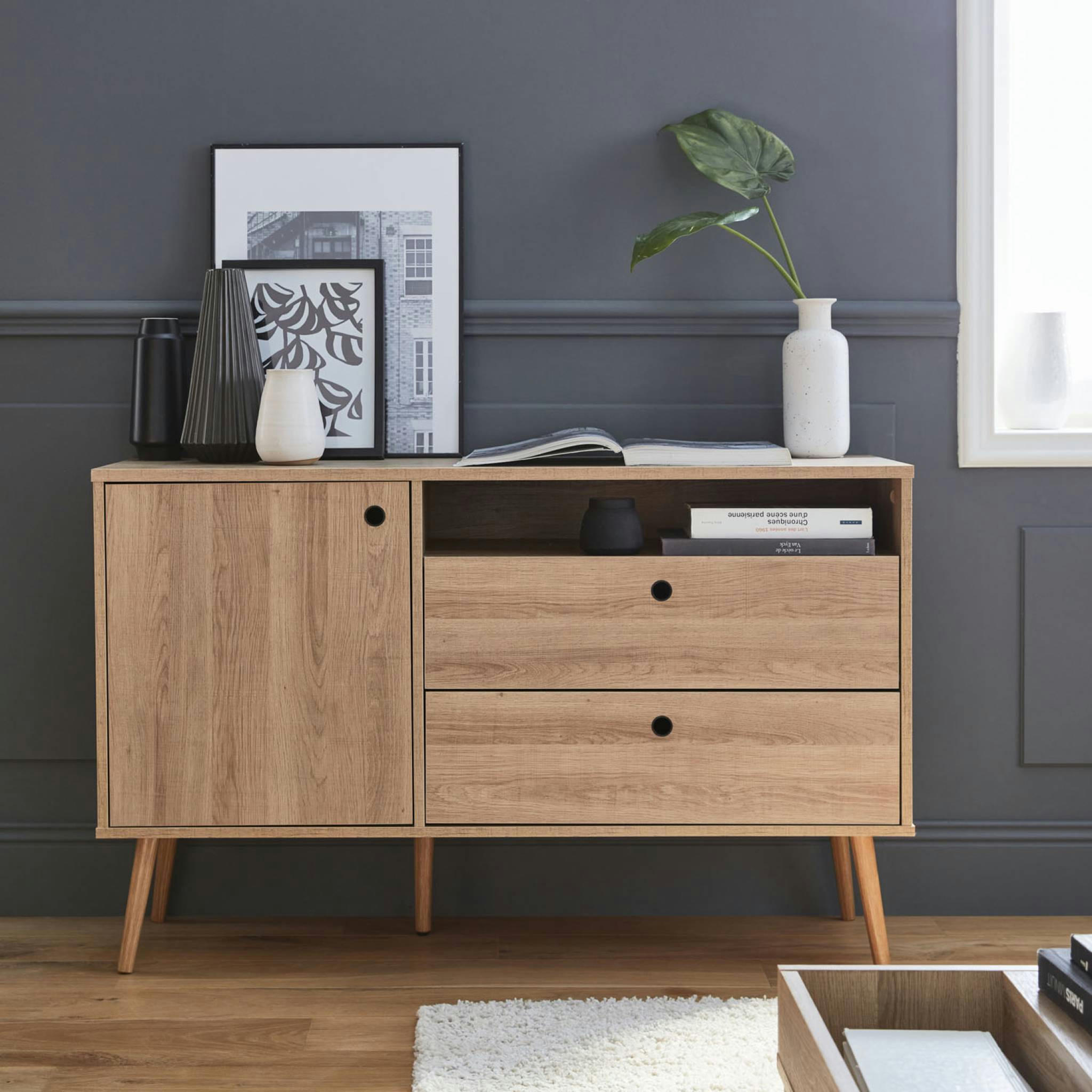 SCANDI - Buffet en décor bois