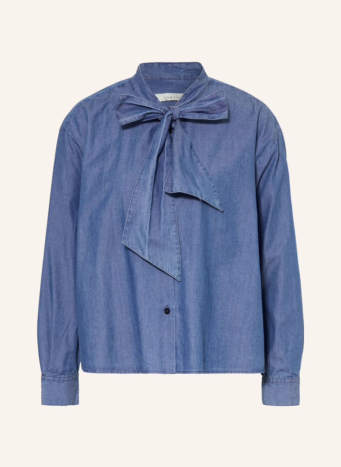 lilienfels Schluppenbluse in Jeansoptik