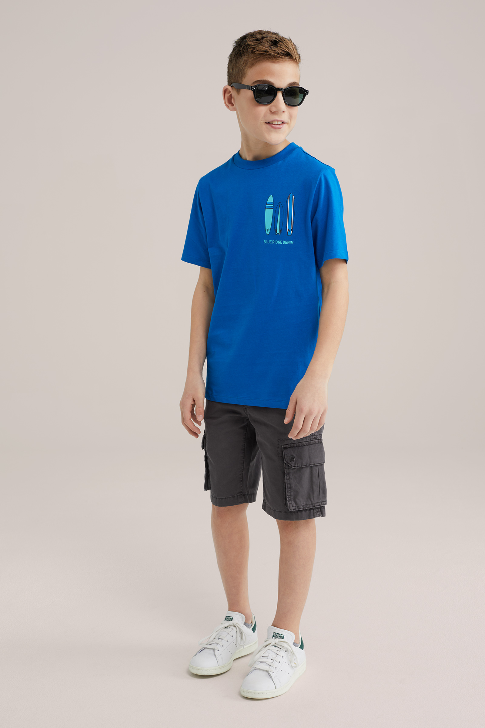 Jongens regular fit cargoshort