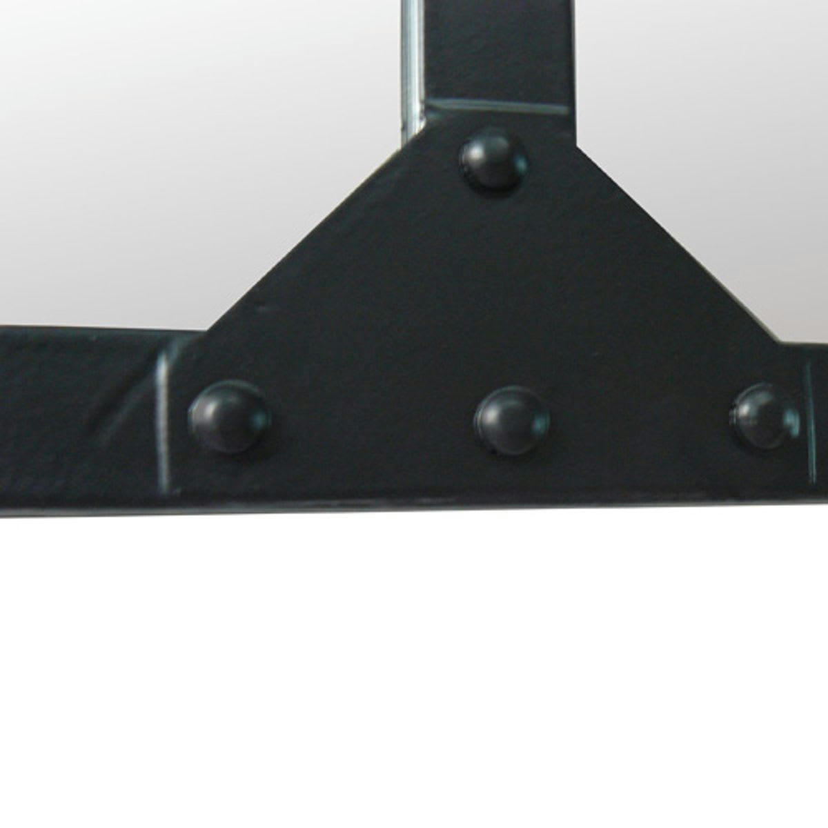 BRICKLANE - Miroir atelier en métal noir 60x83