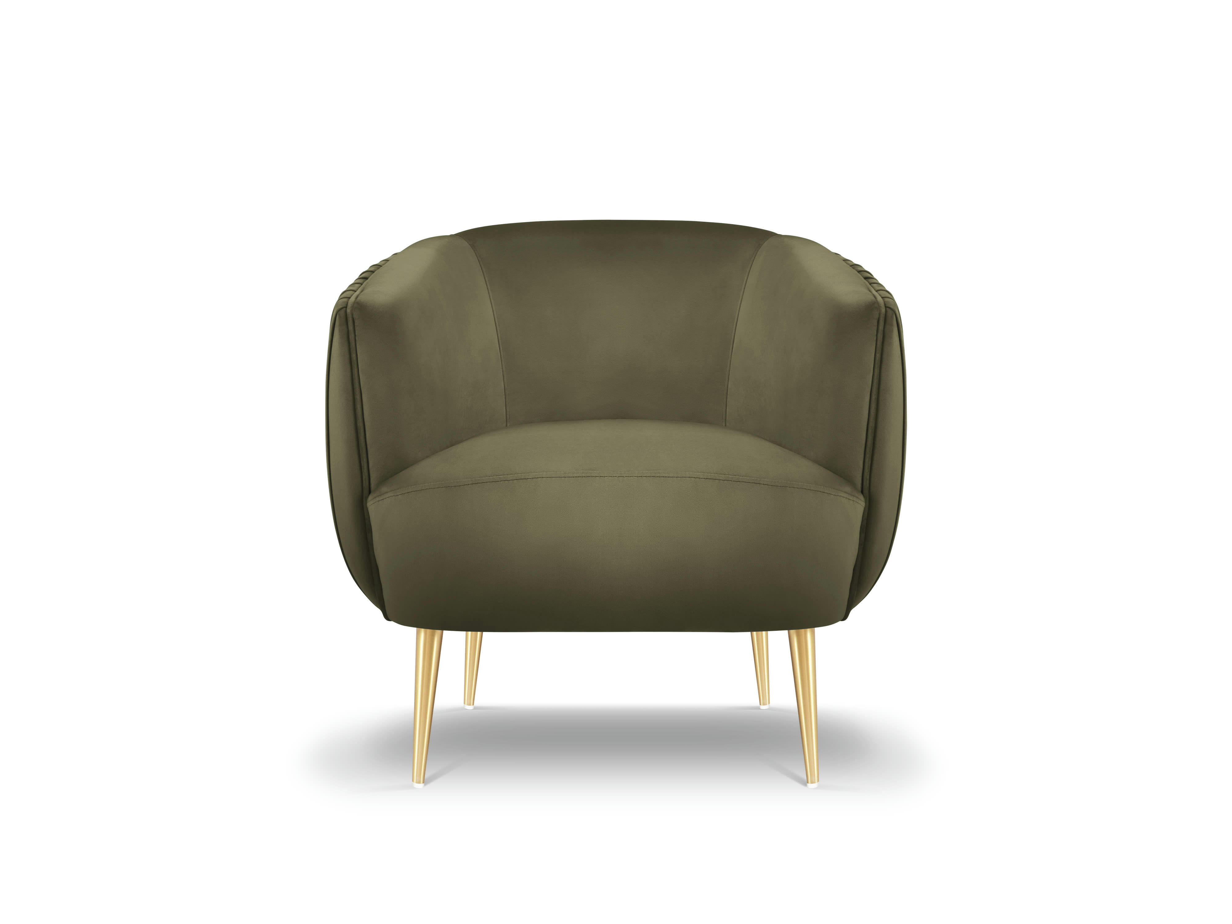 MOSS - Fauteuil en velours vert