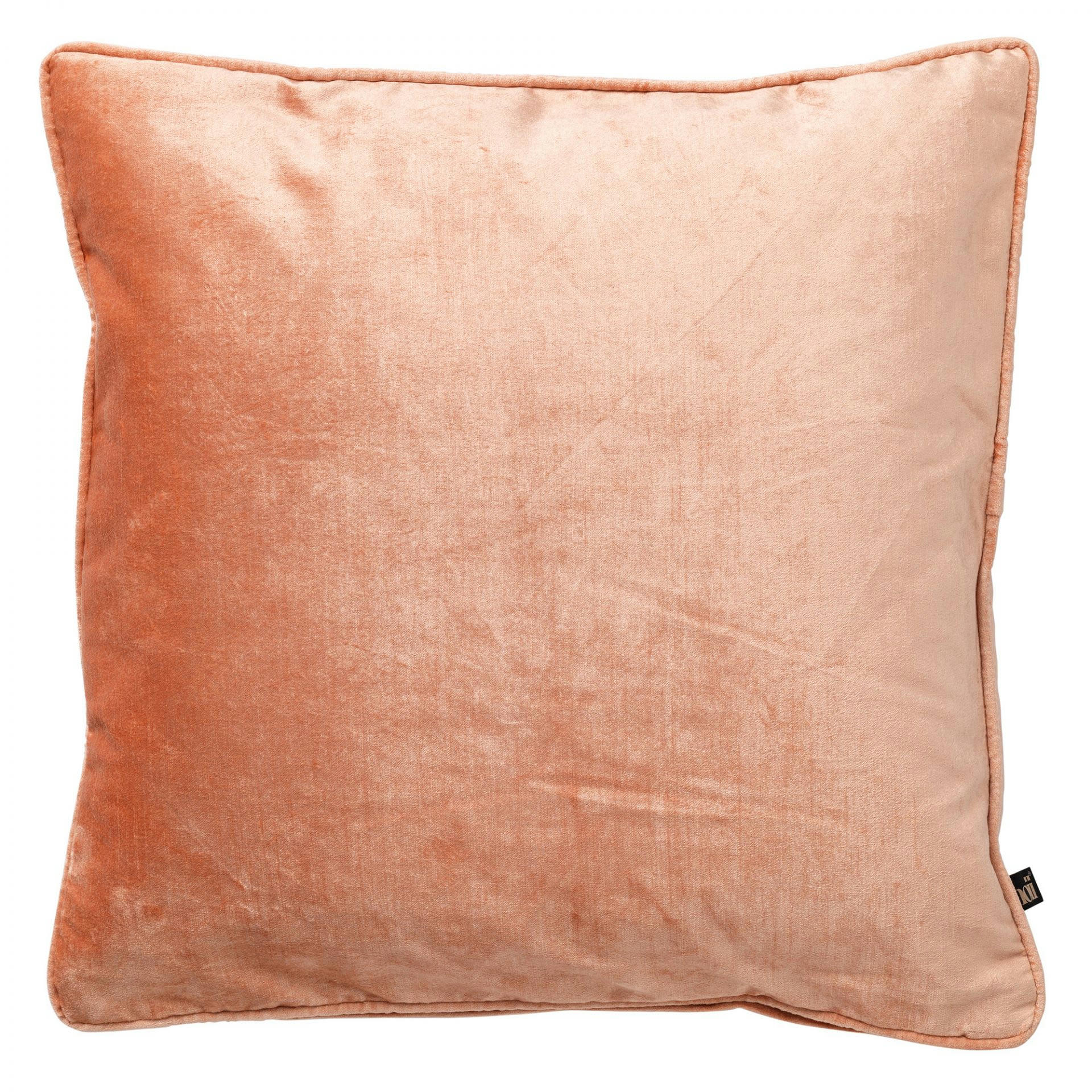 - Coussin rose en velours 50x50 cm uni