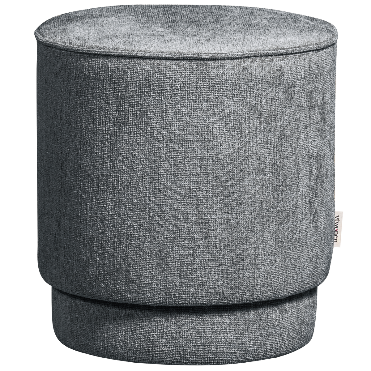 vtwonen poef Pearl - Chenille - Denim Melange - 36xØ60