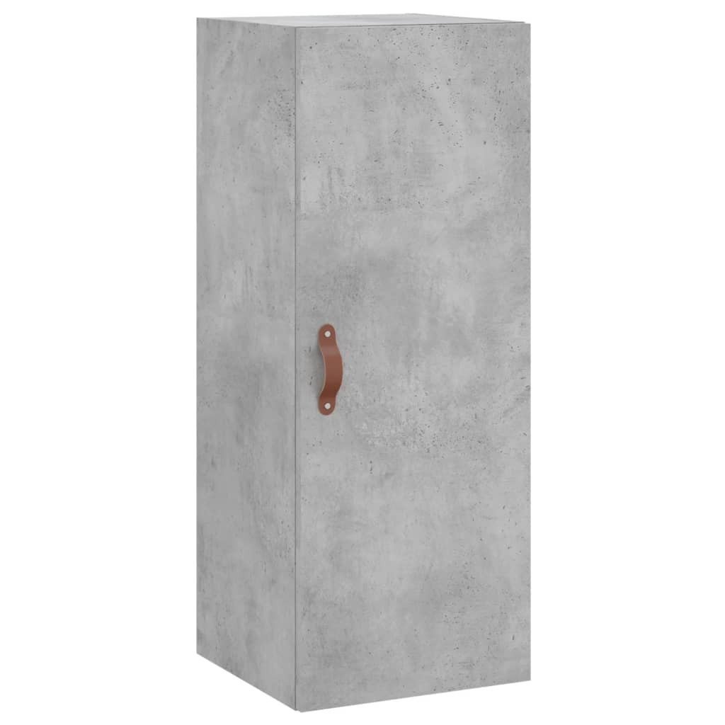 Szafka Szara Beton z Drzwiami 34.5x34x90 cm do Salonu Pokoju