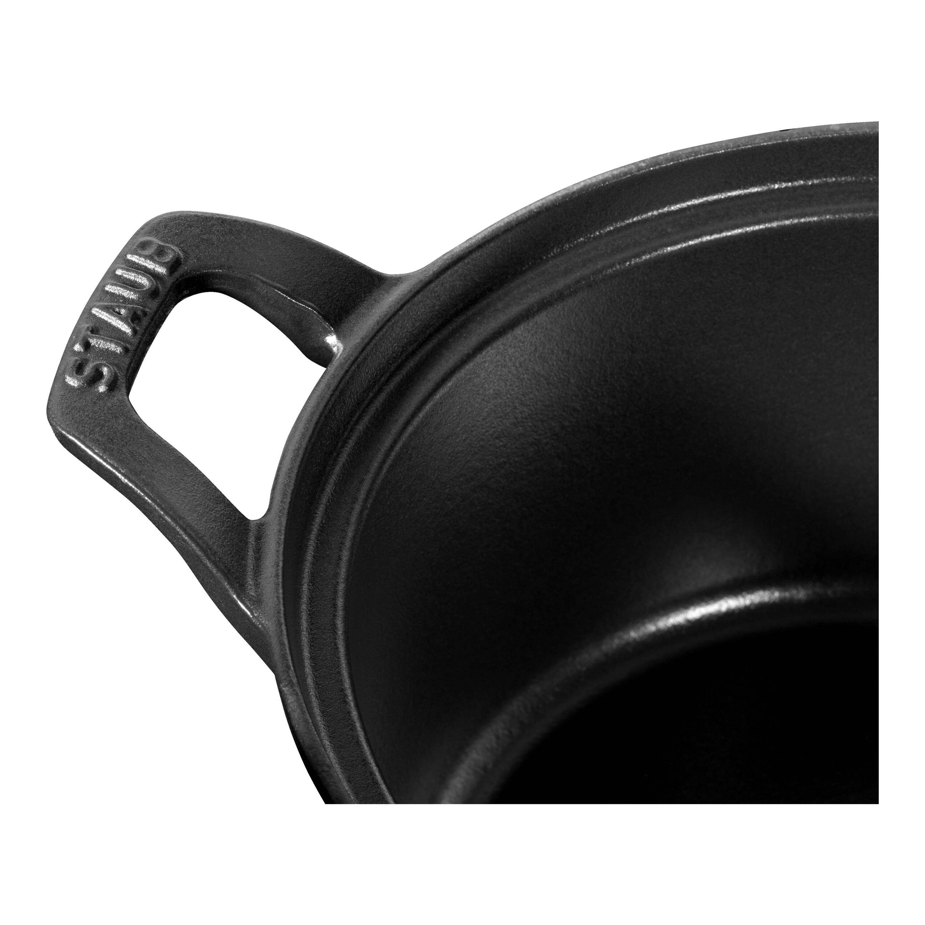 20 cm round Cast iron La Coquette black