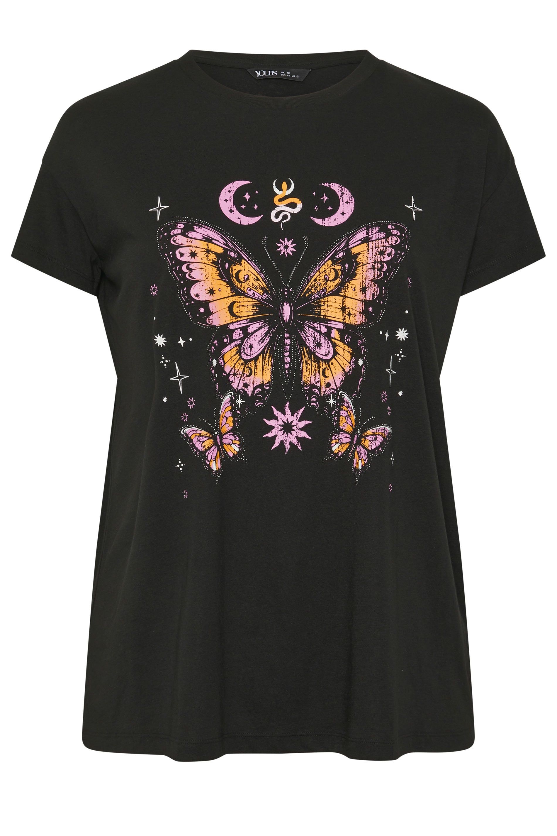 Yours Butterfly Print T-Shirt