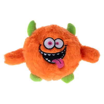TIAKI Orange Monster Plush Dog Toy