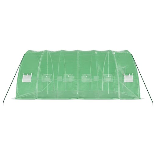 NNEVL Greenhouse with Steel Frame Green 36 m&sup2; 6x6x2.85 m